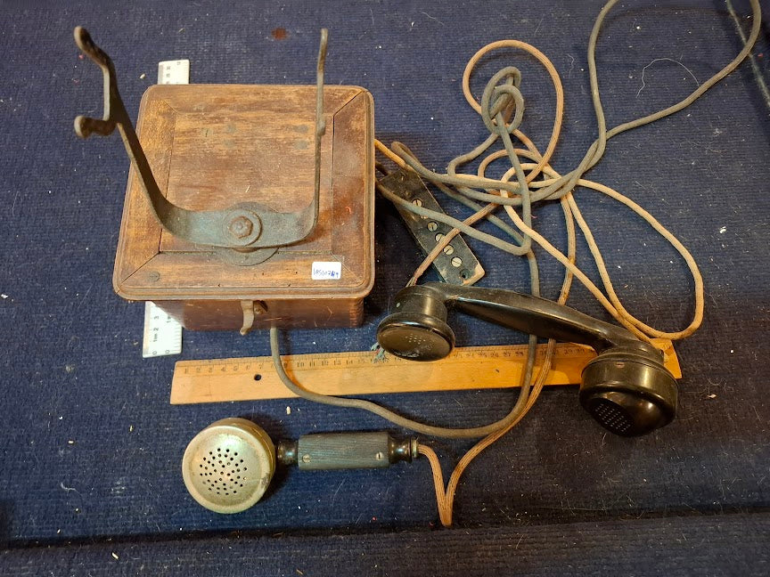 Antique line wooden telephone  - Rare [INS10749] *for Israel local market only*