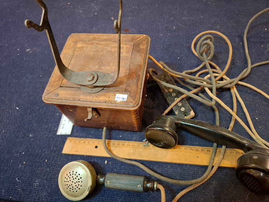 Antique line wooden telephone  - Rare [INS10749] *for Israel local market only*