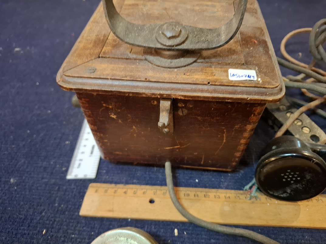 Antique line wooden telephone  - Rare [INS10749] *for Israel local market only*