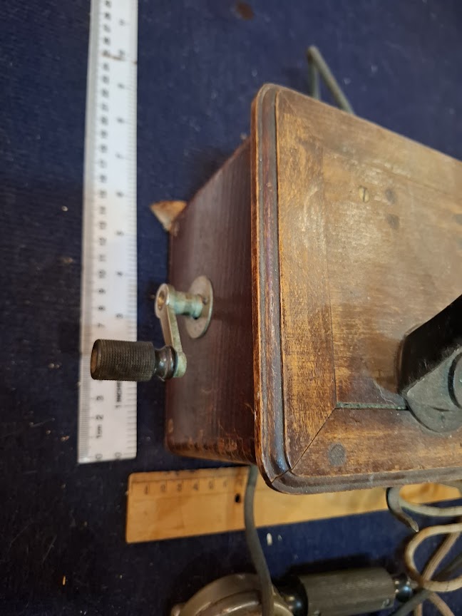 Antique line wooden telephone  - Rare [INS10749] *for Israel local market only*