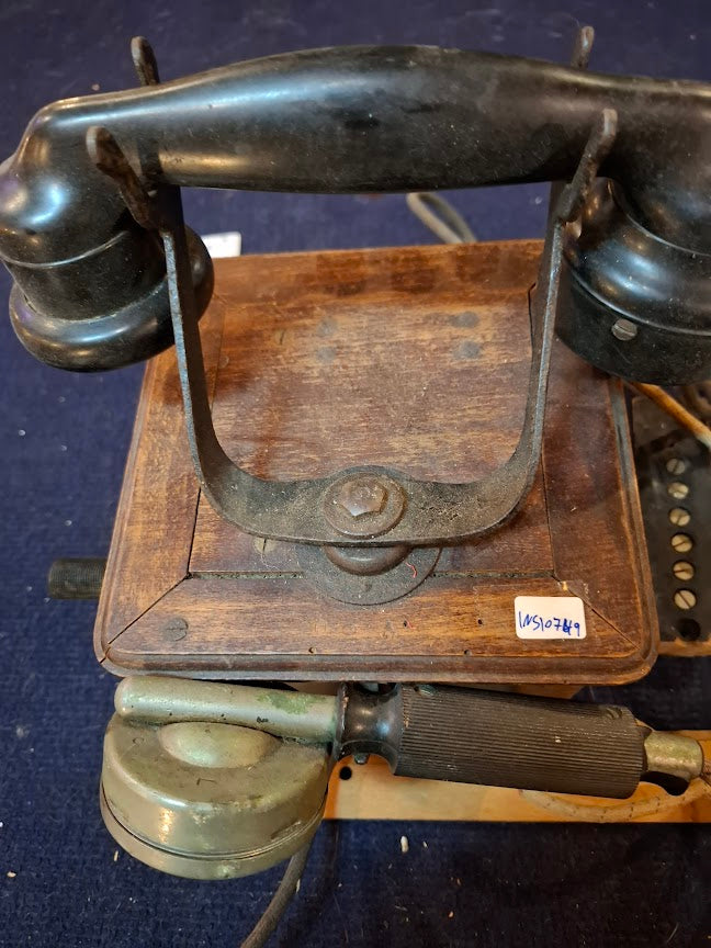 Antique line wooden telephone  - Rare [INS10749] *for Israel local market only*