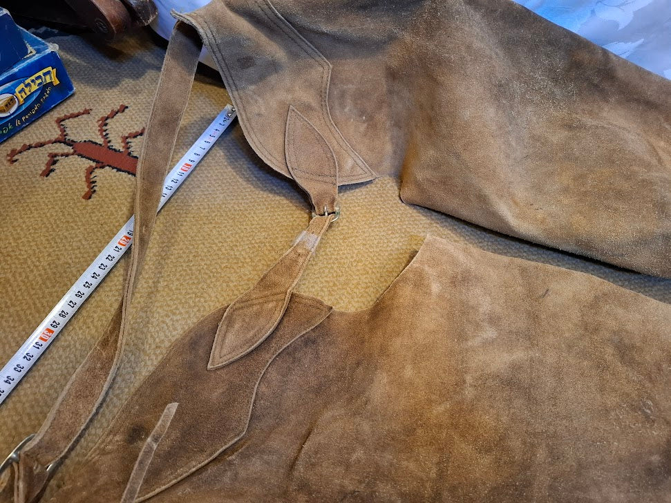 Professional Cycling Pants Made of Processed Leather (Chaps) [OTH10469]*for Israel local market only*