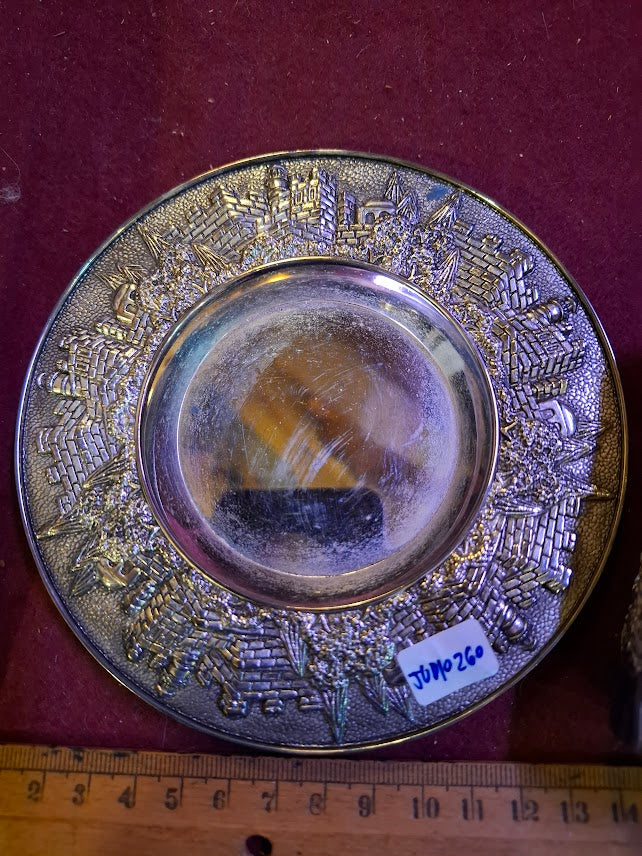 Judaica Wine Kiddush Cup with Bottom, pewter [JUD10260]