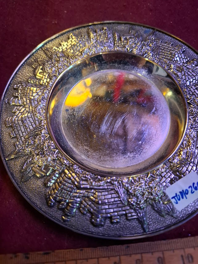 Judaica Wine Kiddush Cup with Bottom, pewter [JUD10260]