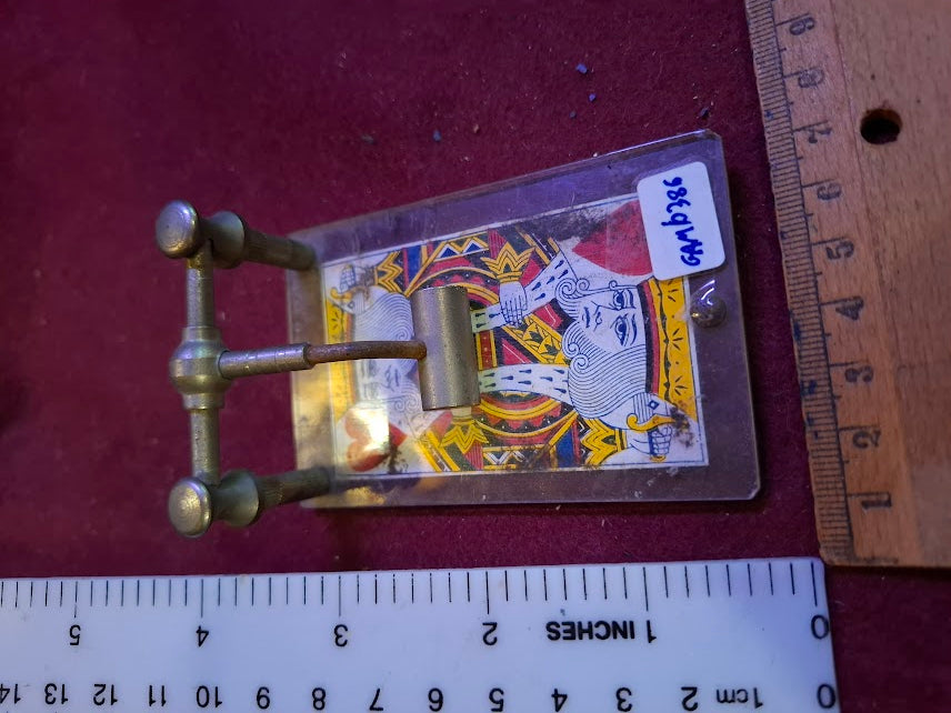 Vintage playing card press holder - rare [GAM10386]
