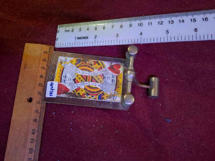 Vintage playing card press holder - rare [GAM10386]