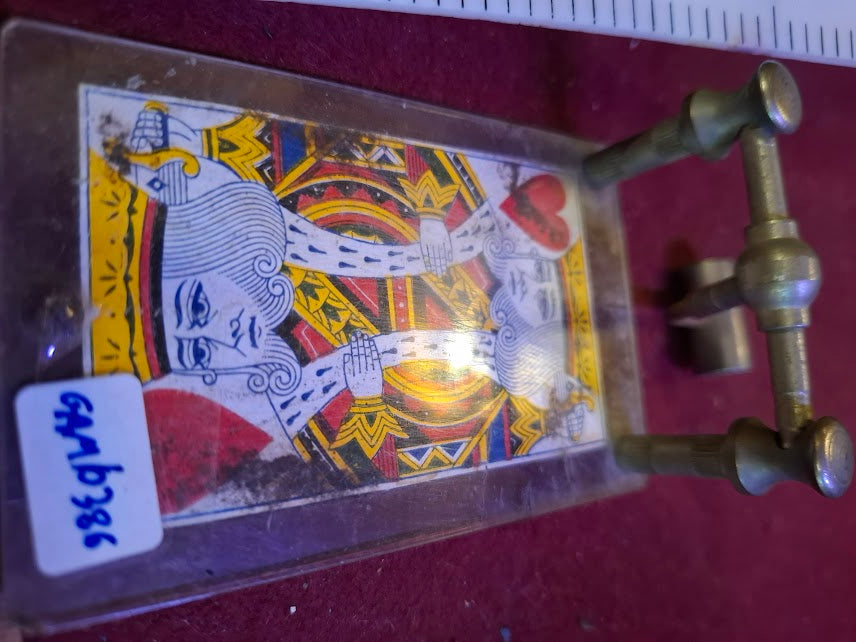 Vintage playing card press holder - rare [GAM10386]