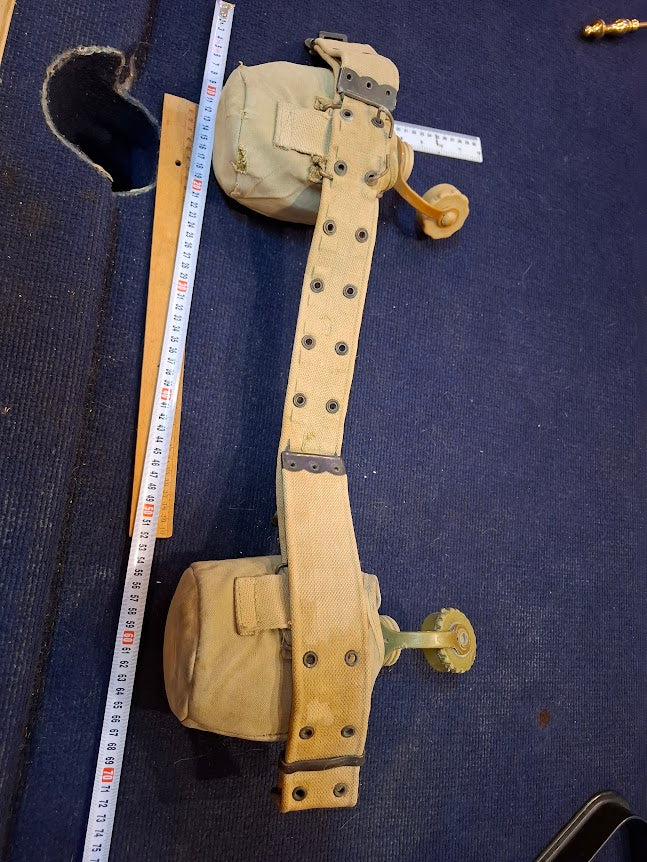 Vintage military 2 water bottle with belt [MIL10194]