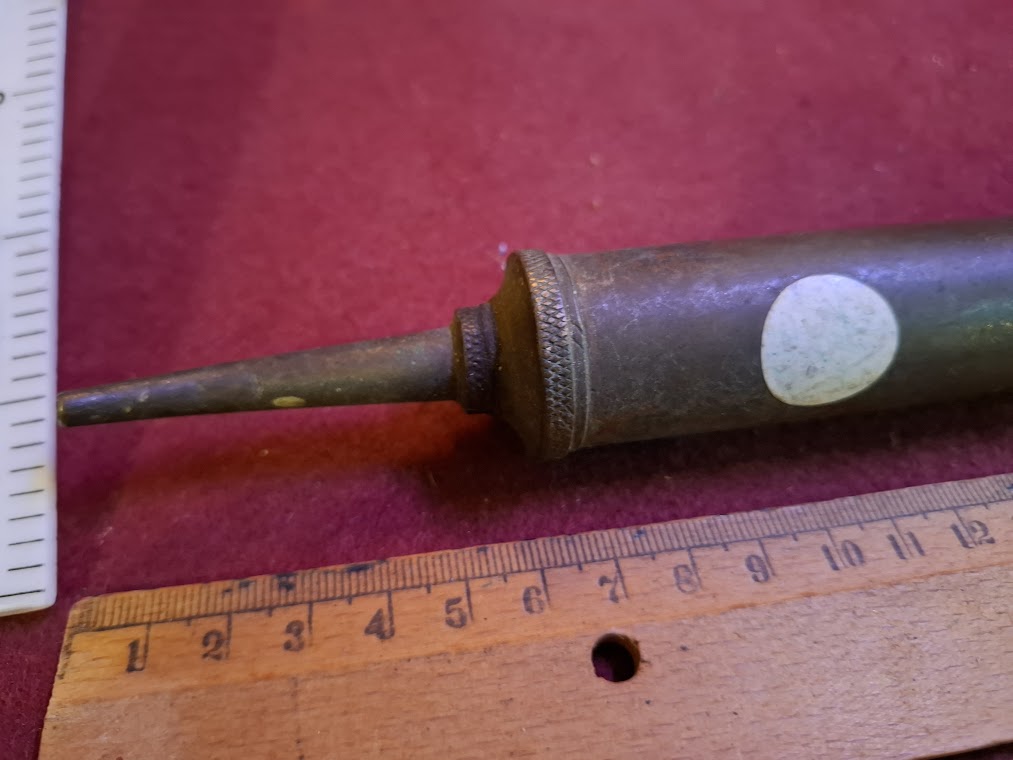 Vintage brass motorcycle oil grease tool [TOL10339]