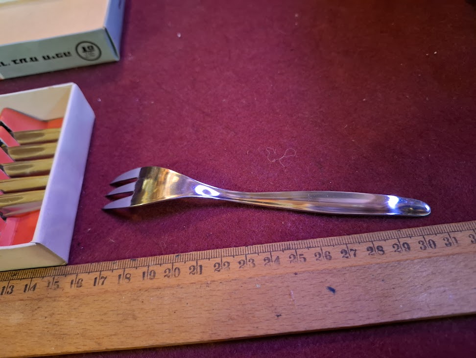 Vintage Israeli stainless steel forks set [ISR10351]