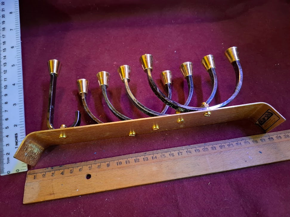 Hanukkah menorah gold silver Judaica by KARSHI [JUD10272]