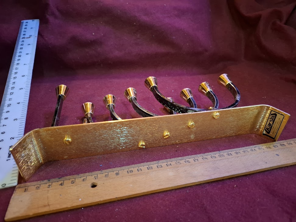Hanukkah menorah gold silver Judaica by KARSHI [JUD10272]