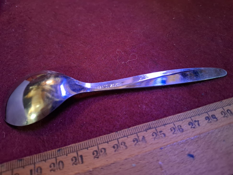 Vintage Israeli stainless steel spoons set [ISR10352]