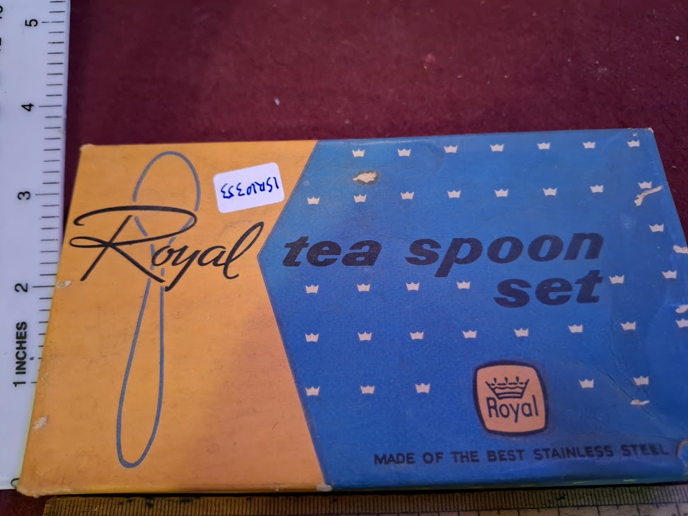 Vintage Israeli stainless steel spoons set [ISR10353]