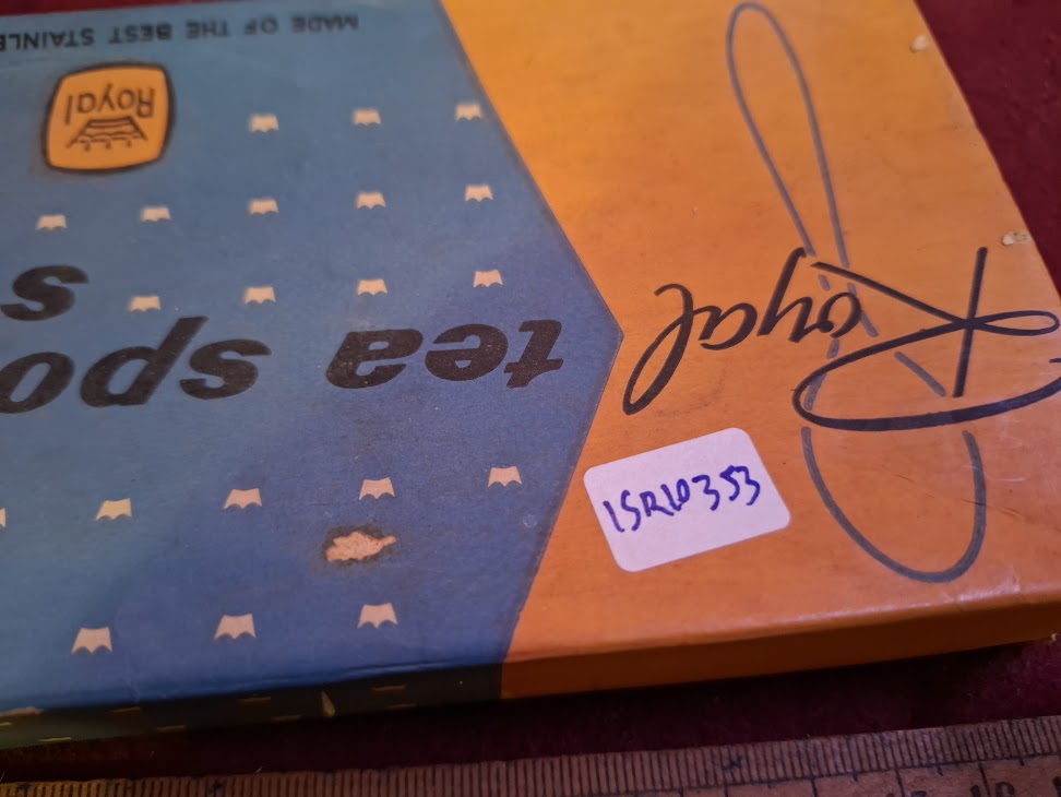 Vintage Israeli stainless steel spoons set [ISR10353]