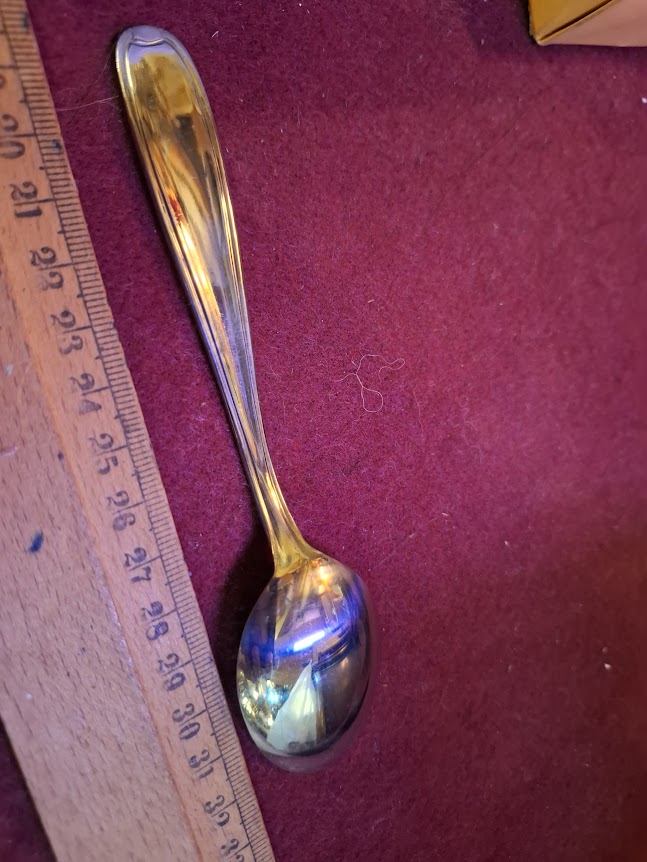 Vintage Israeli stainless steel spoons set [ISR10353]
