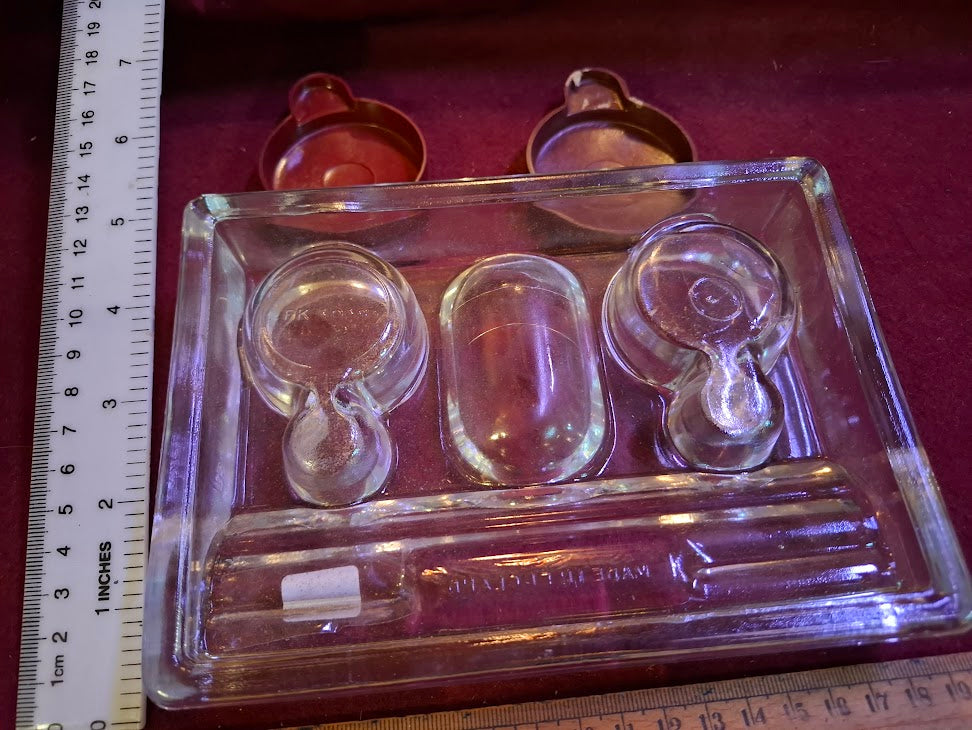 Old ink bottles holder for writing and painting [OTH10479]