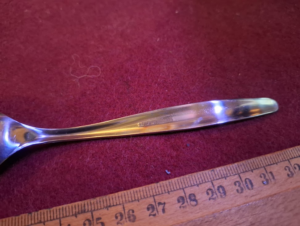 Vintage Israeli stainless steel spoons set [ISR10354]