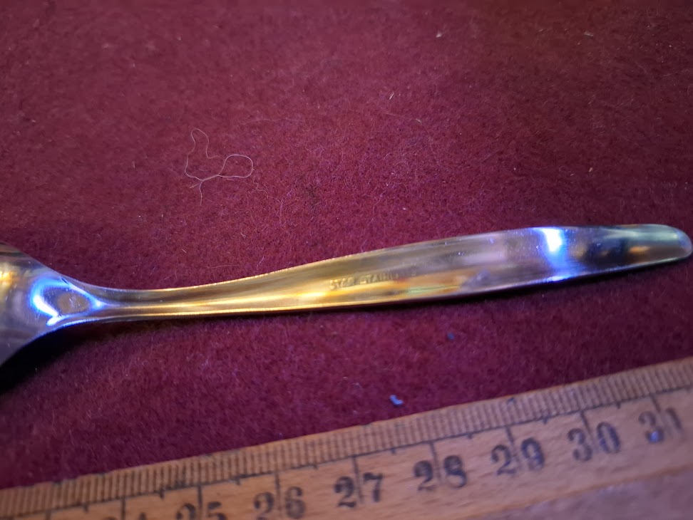 Vintage Israeli stainless steel spoons set [ISR10354]