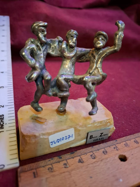 Judaica silver dancers sculpture by Ben-Zion [JUD10271]
