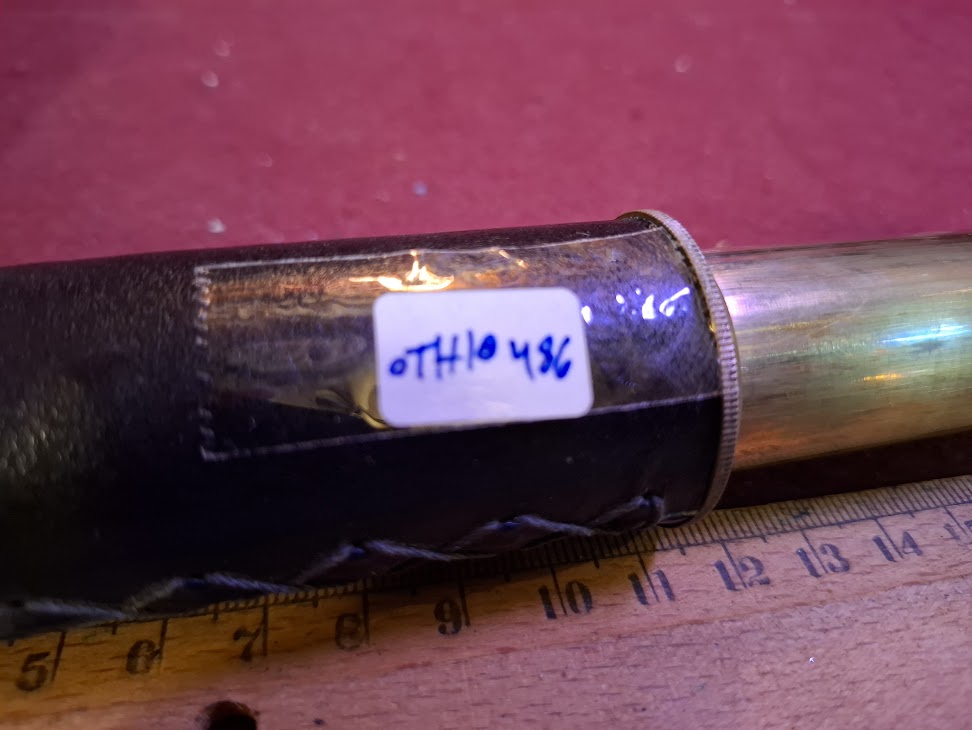 Vintage leather cover telescope [OTH10486]