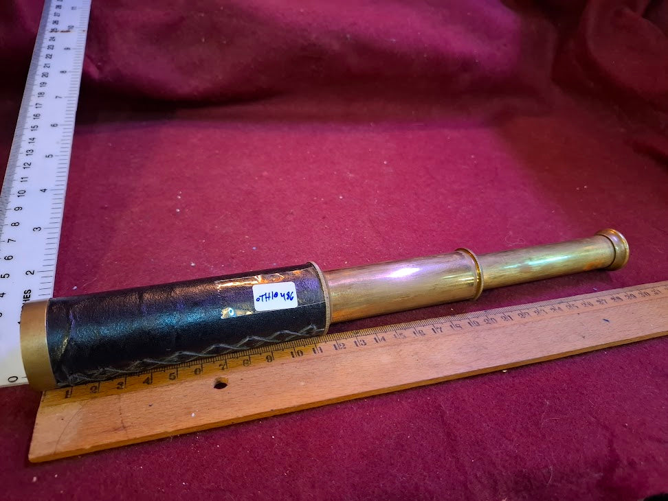 Vintage leather cover telescope [OTH10486]