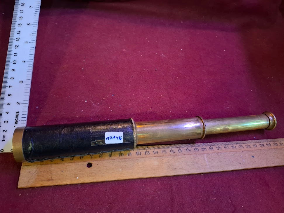 Vintage leather cover telescope [OTH10486]