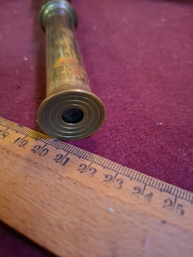 Vintage leather cover telescope [OTH10486]