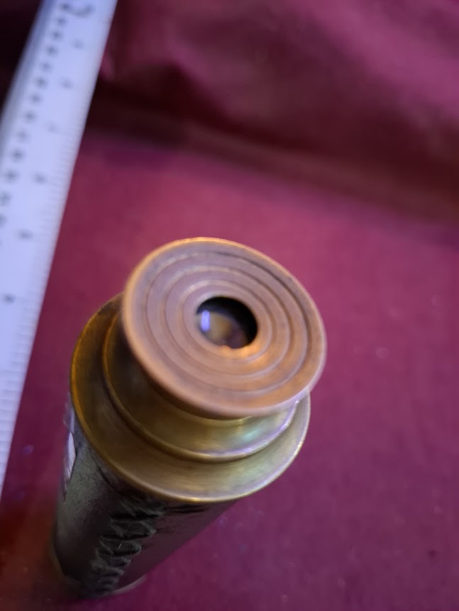 Vintage leather cover telescope [OTH10486]
