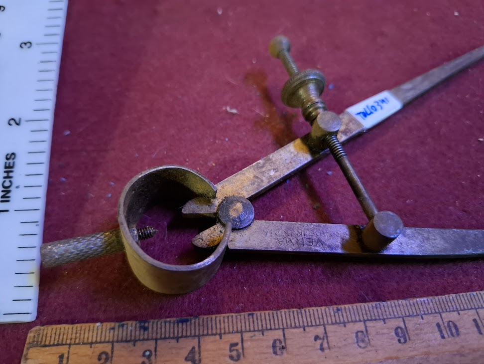 Vintage metal geometry pair of compass [TOL10341]
