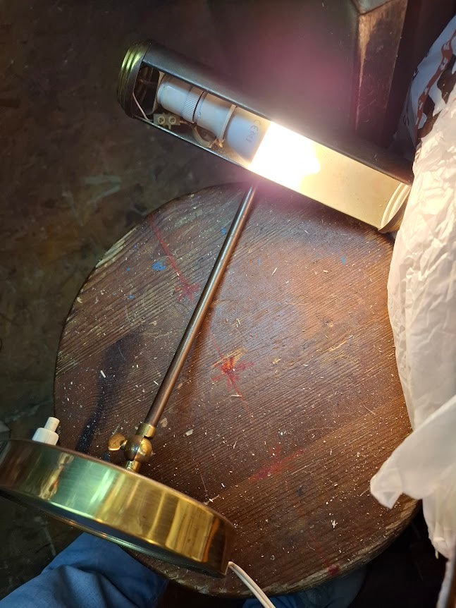 Vintage brass desk lamp [INS10753]