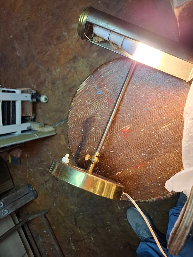 Vintage brass desk lamp [INS10753]