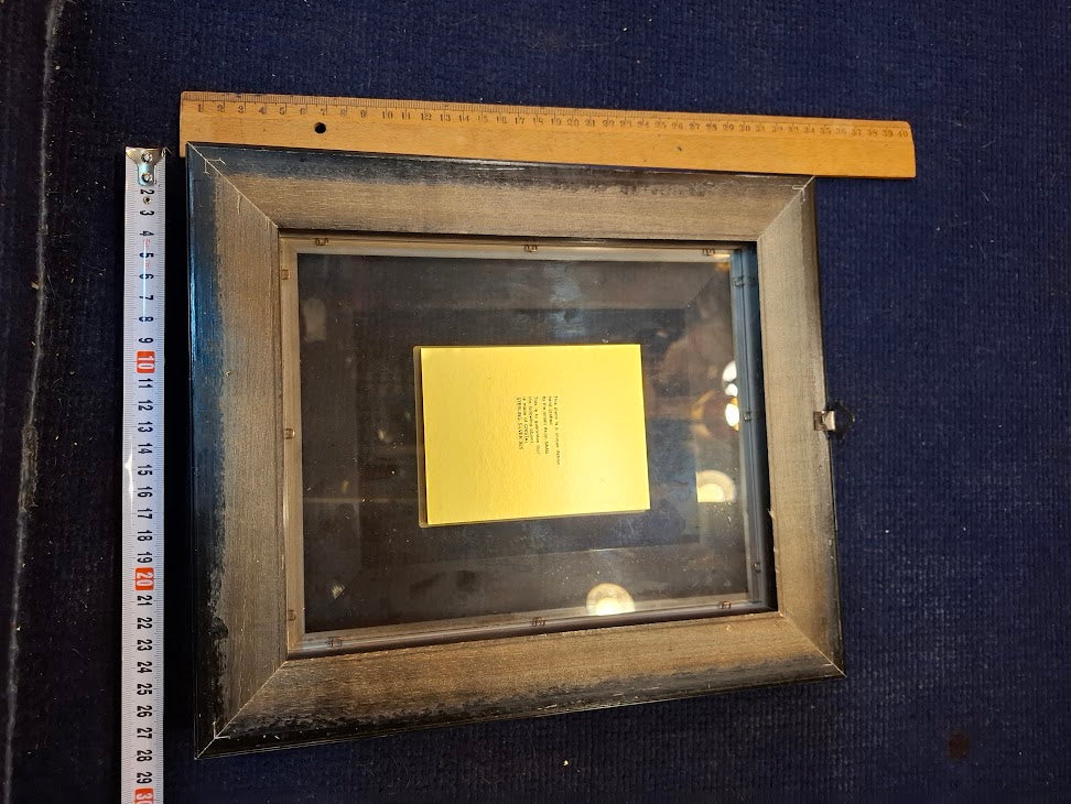 Judaica silver Jerusalem framed embossment by SAAD art [JUD10274]