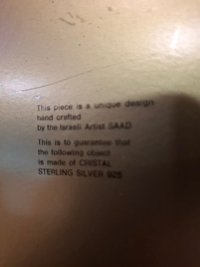 Judaica silver Jerusalem framed embossment by SAAD art [JUD10275]