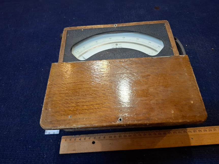 Antique volt meter - USE Horizontally [INS10756] *for Israel local market only*