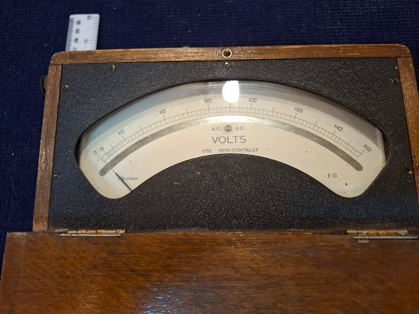 Antique volt meter - USE Horizontally [INS10756] *for Israel local market only*