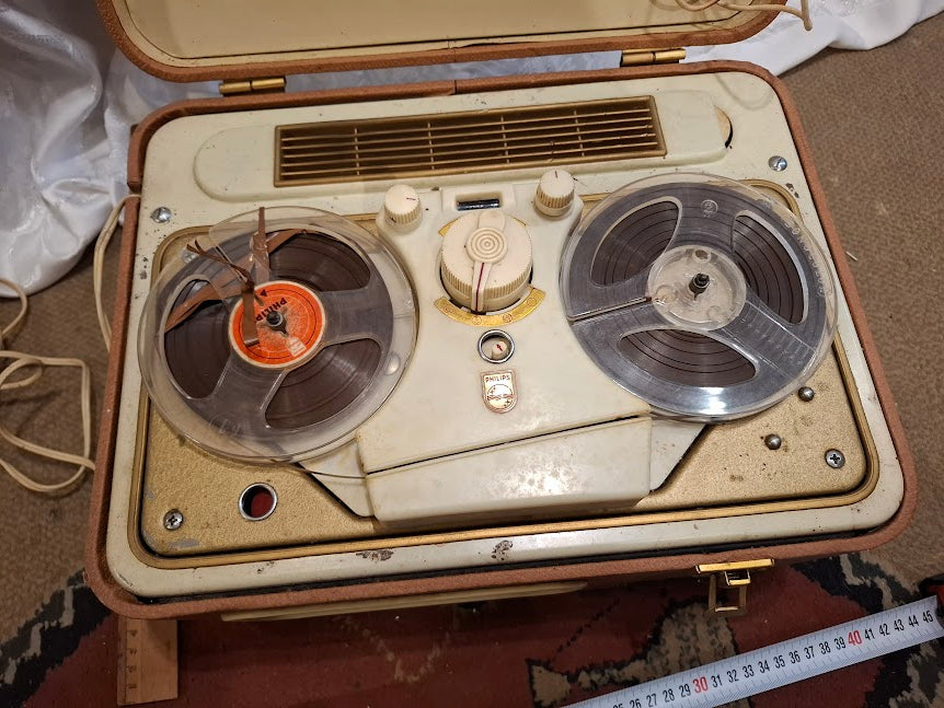Old reels tape recorder - Philips [INS10764] *for Israel local market only