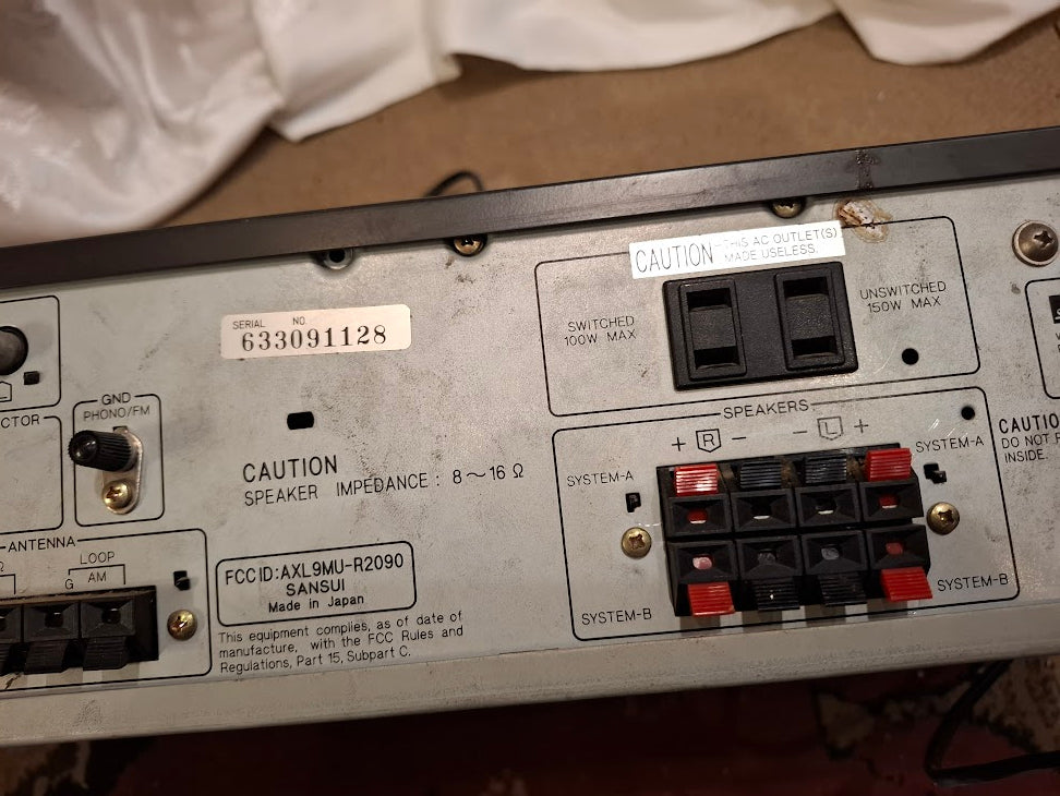 Old synthesizer receiver Sansui R-505 [INS10770] *for Israel local market only