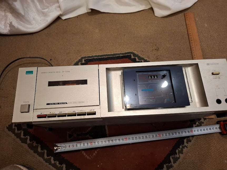 Old stereo cassette deck Sansui D-55M [INS10771]*for Israel local market only