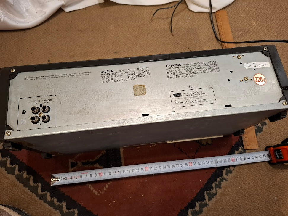 Old stereo cassette deck Sansui D-55M [INS10771]*for Israel local market only