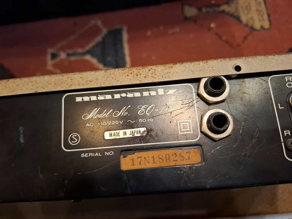 Old equalizer - Marantz EQ-10 [INS10772] *for Israel local market only