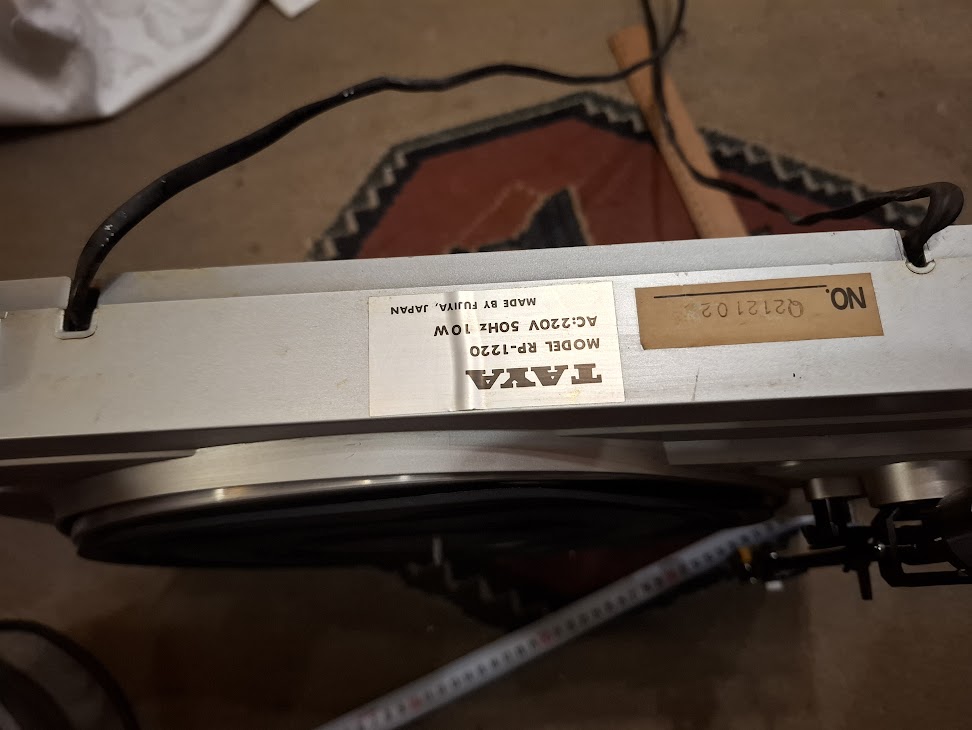 Old Record player - Taya Fujiya RP-1220 [INS10777] *for Israel local market only