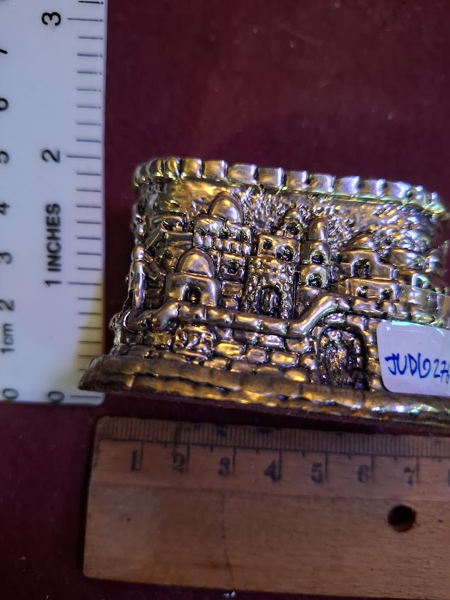 Vintage Judaica silver candles holder [JUD10276]