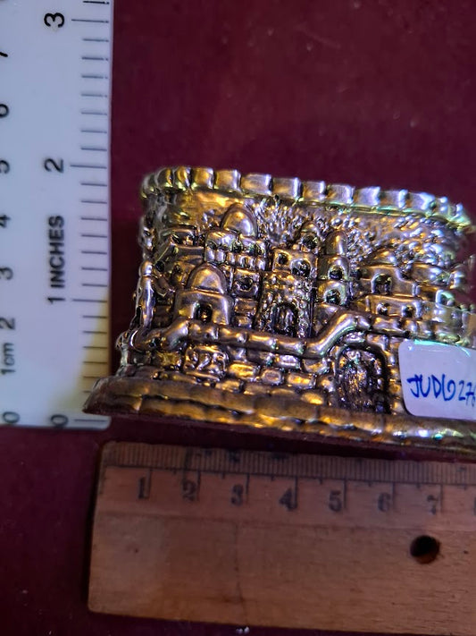 Vintage Judaica silver candles holder [JUD10276]