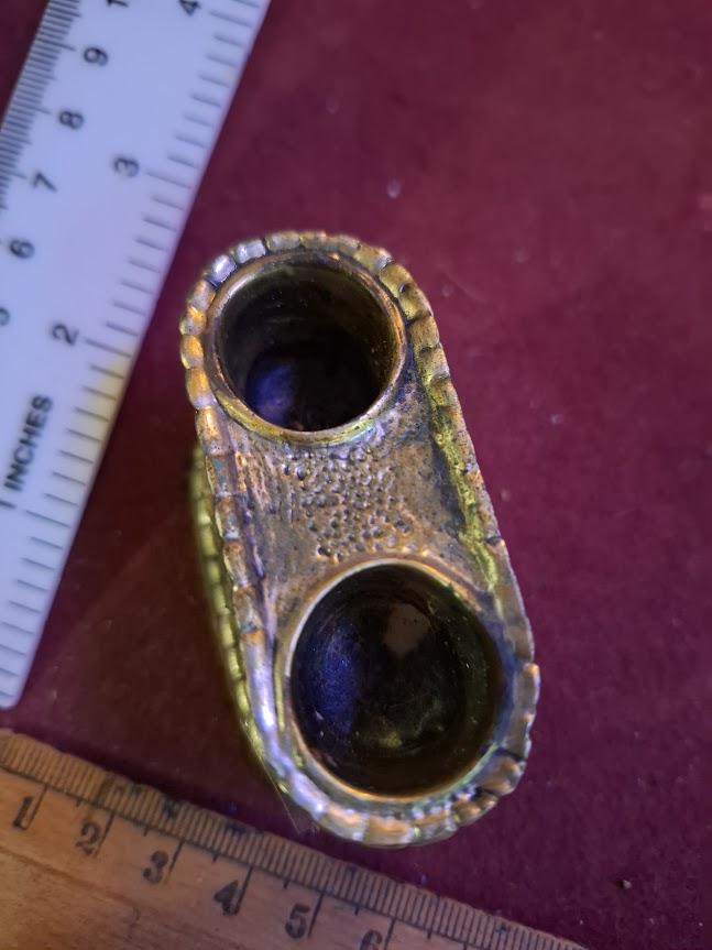 Vintage Judaica silver candles holder [JUD10276]