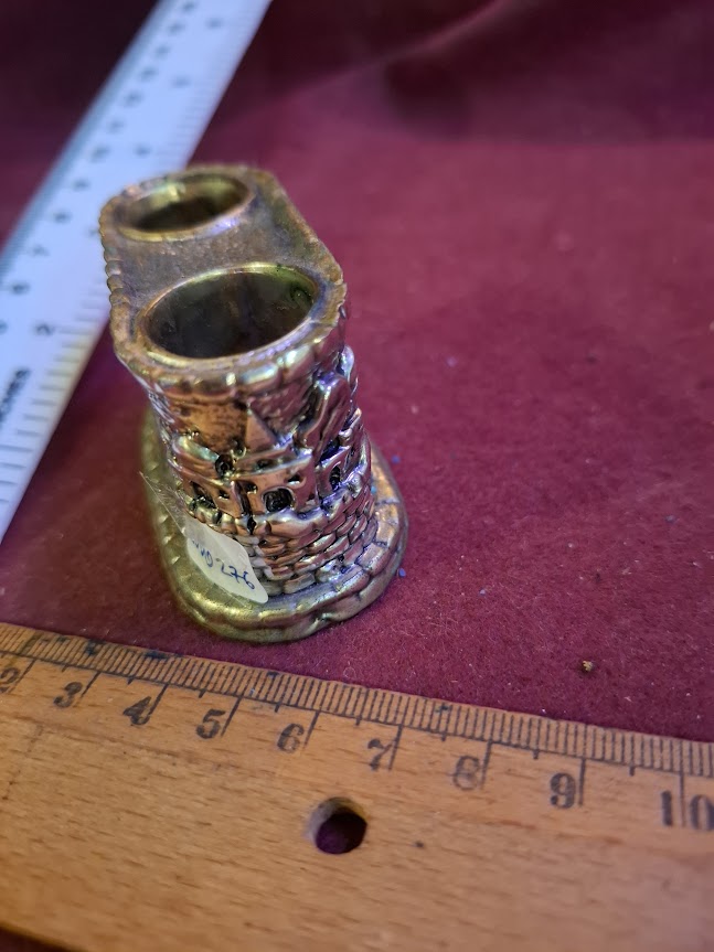 Vintage Judaica silver candles holder [JUD10276]