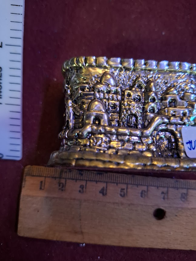 Vintage Judaica silver candles holder [JUD10276]