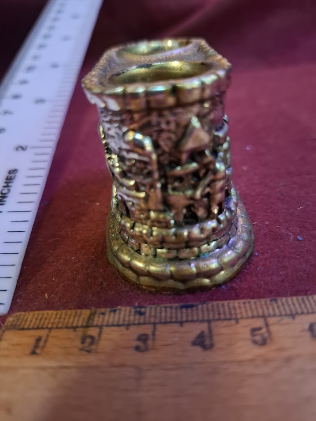 Vintage Judaica silver candles holder [JUD10276]