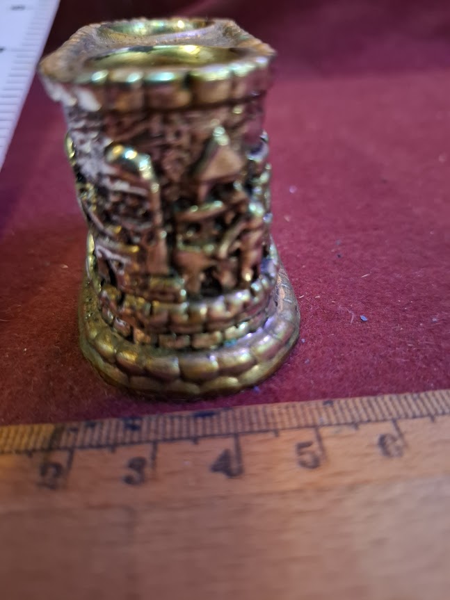 Vintage Judaica silver candles holder [JUD10276]