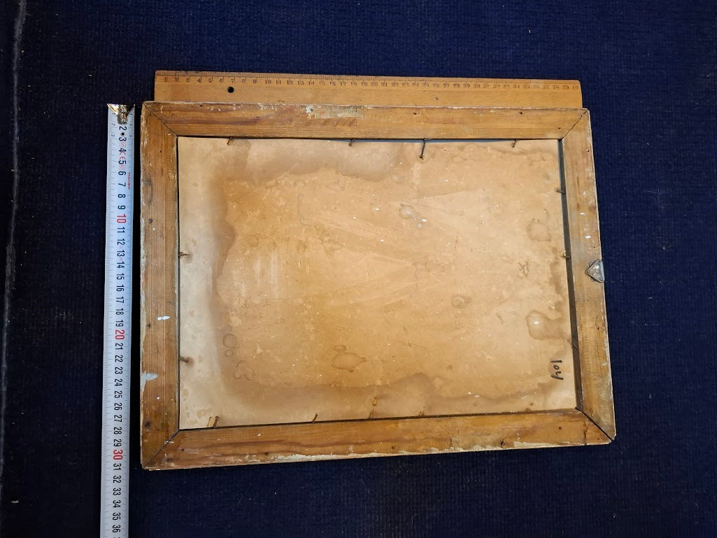 Wooden frame and antique mirror [ART10318]